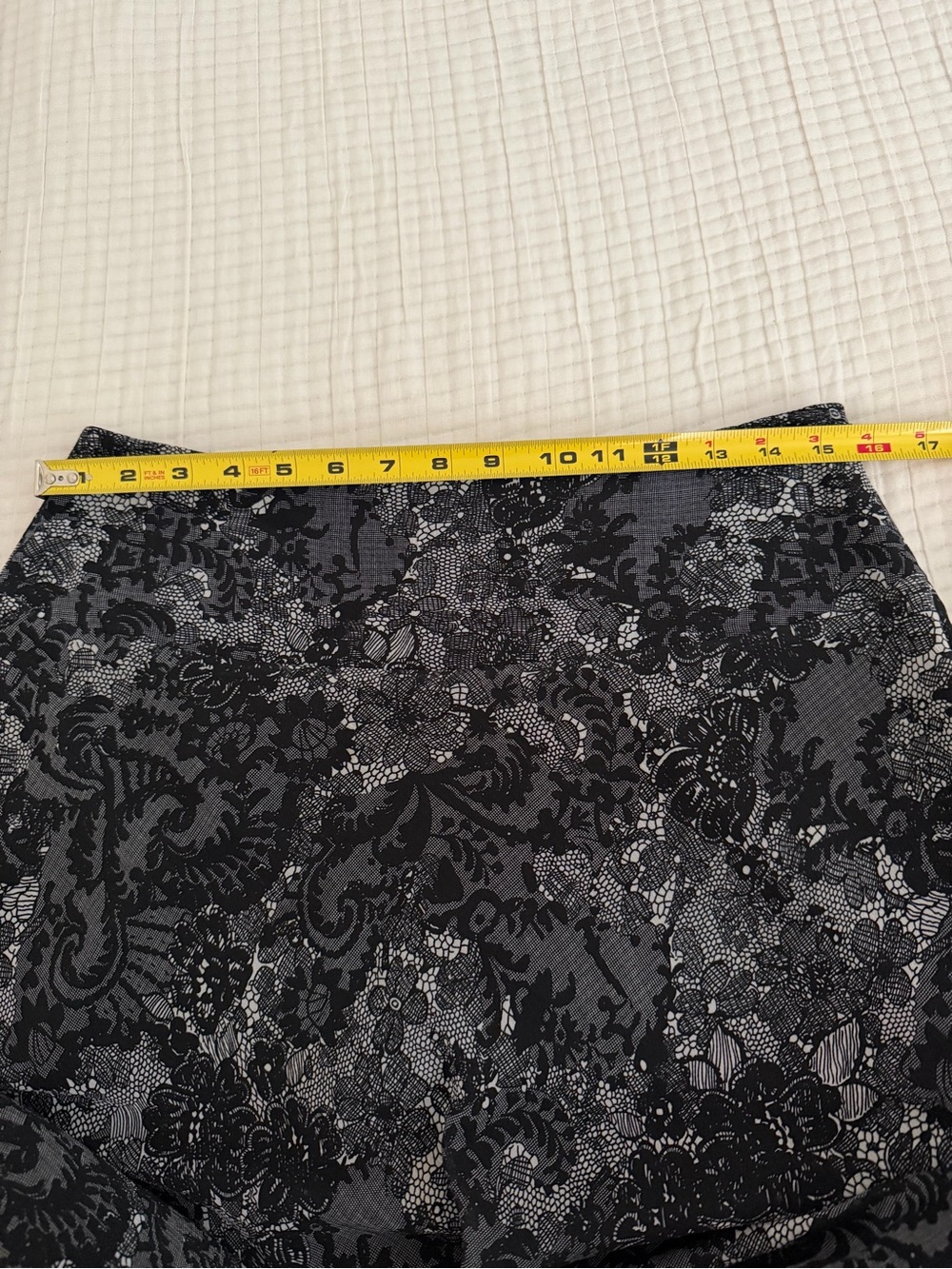 East 5th Black & Gray Floral A-Line Skirt sold at JcPenny - Picture 5 of 7